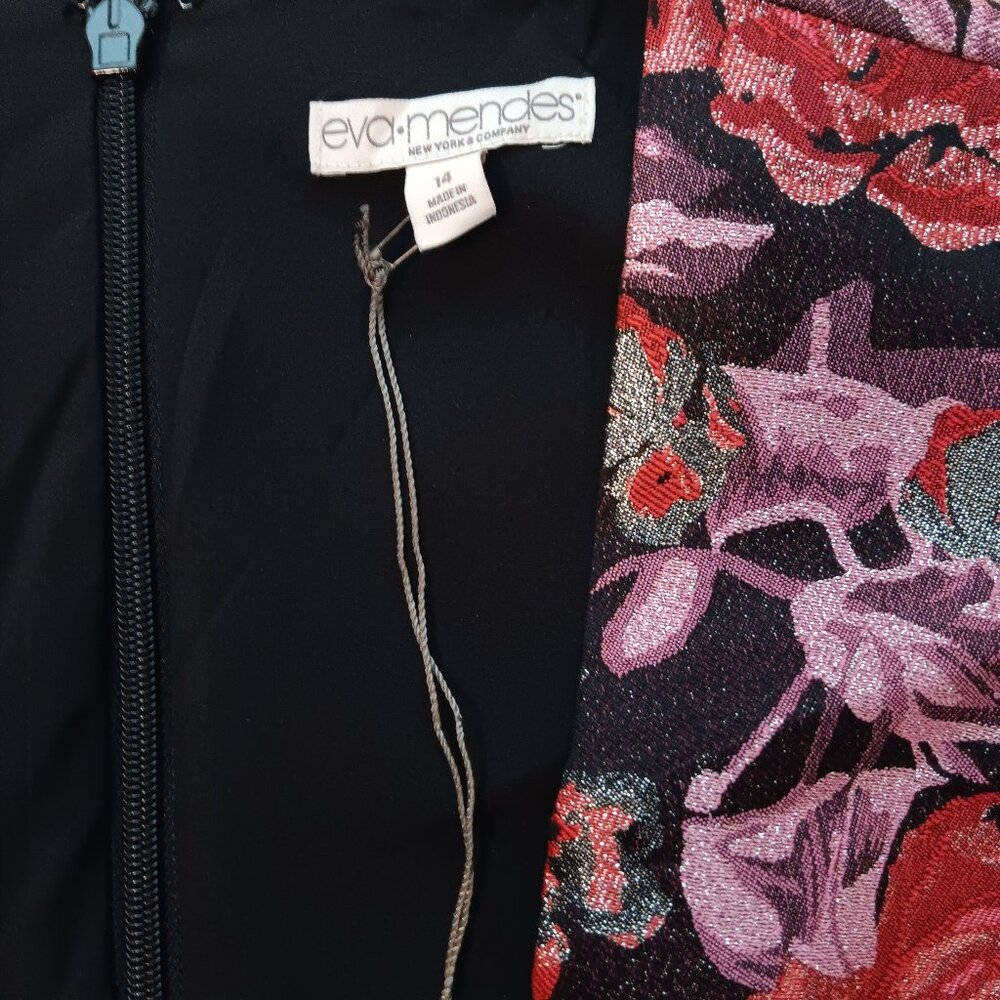Eva Mendes New York & Company floral dress size 14 brand new - Picture 4 of 4